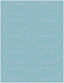 Textured Aquamarine Soho Victorian Labels Style B2