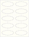 Pearlized White Soho Victorian Labels Style B2