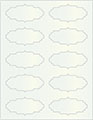 Metallic Aquamarine Soho Victorian Labels Style B2