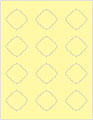 Sugared Lemon Soho Diamond Labels Style B3