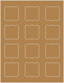 Natural Kraft Soho Bracket Labels Style B4