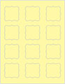 Sugared Lemon Soho Bracket Labels Style B4