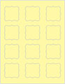 Sugared Lemon Soho Bracket Labels Style B4