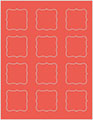 Coral Soho Bracket Labels Style B4