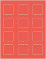 Coral Soho Bracket Labels Style B4