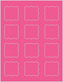 Raspberry Soho Bracket Labels Style B4