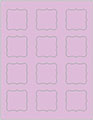 Purple Lace Soho Bracket Labels Style B4