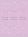 Purple Lace Soho Bracket Labels Style B4