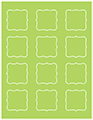 Citrus Green Soho Bracket Labels Style B4