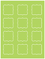 Citrus Green Soho Bracket Labels Style B4