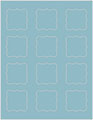 Textured Aquamarine Soho Bracket Labels Style B4