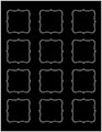 Black Soho Bracket Labels Style B4
