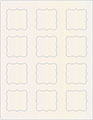 White Gold Soho Bracket Labels Style B4
