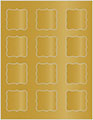 Antique Gold Soho Bracket Labels Style B4