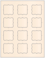 Coral Soho Bracket Labels Style B4