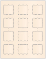 Coral Soho Bracket Labels Style B4