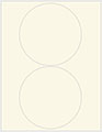 Crest Natural White Soho Round Labels Style B5