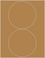 Natural Kraft Soho Round Labels Style B5