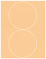 Peach Soho Round Labels Style B5