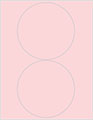 Pink Feather Soho Round Labels Style B5