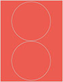 Coral Soho Round Labels Style B5