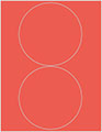 Coral Soho Round Labels Style B5