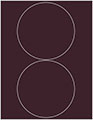 Eggplant Soho Round Labels Style B5