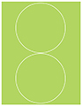 Citrus Green Soho Round Labels Style B5