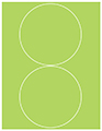 Citrus Green Soho Round Labels Style B5