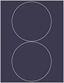 Navy Soho Round Labels Style B5