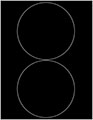 Black Soho Round Labels Style B5