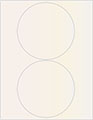 White Gold Soho Round Labels Style B5