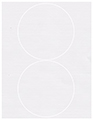 Linen Solar White Soho Round Labels Style B5