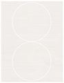 Linen Natural White Soho Round Labels Style B5