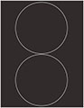 Linen Black Soho Round Labels Style B5