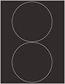 Linen Black Soho Round Labels Style B5