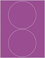 Plum Punch Soho Round Labels Style B5
