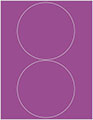 Plum Punch Soho Round Labels Style B5