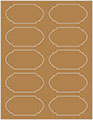 Natural Kraft Soho Duofoil Labels Style B8