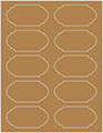 Natural Kraft Soho Duofoil Labels Style B8