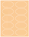 Peach Soho Duofoil Labels Style B8