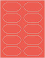Coral Soho Duofoil Labels Style B8