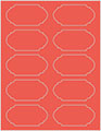 Coral Soho Duofoil Labels Style B8