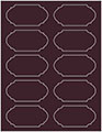 Eggplant Soho Duofoil Labels Style B8