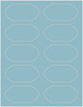 Textured Aquamarine Soho Duofoil Labels Style B8