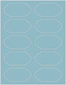 Textured Aquamarine Soho Duofoil Labels Style B8