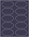 Navy Soho Duofoil Labels Style B8
