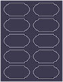 Navy Soho Duofoil Labels Style B8