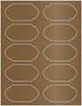 Bronze Soho Duofoil Labels Style B8