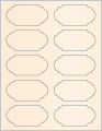 Coral Soho Duofoil Labels Style B8